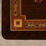 Small Living Room Table in Rosewood and Amboyna Burl, Louis XVI style, Napoleon III period – Mili