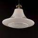Large suspended brass luminaire from Limburg with opaline glass, Germany, 1970s.