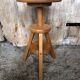 Vintage Light Wood Tripod Screw Painter's Stool #A632