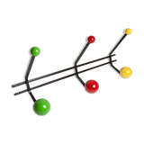 Coat rack 6 balls restored