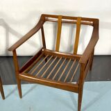 Mid-century modern pair of Walter Knoll armchairs model 550 from 50s