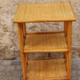 Vintage rattan shelf
