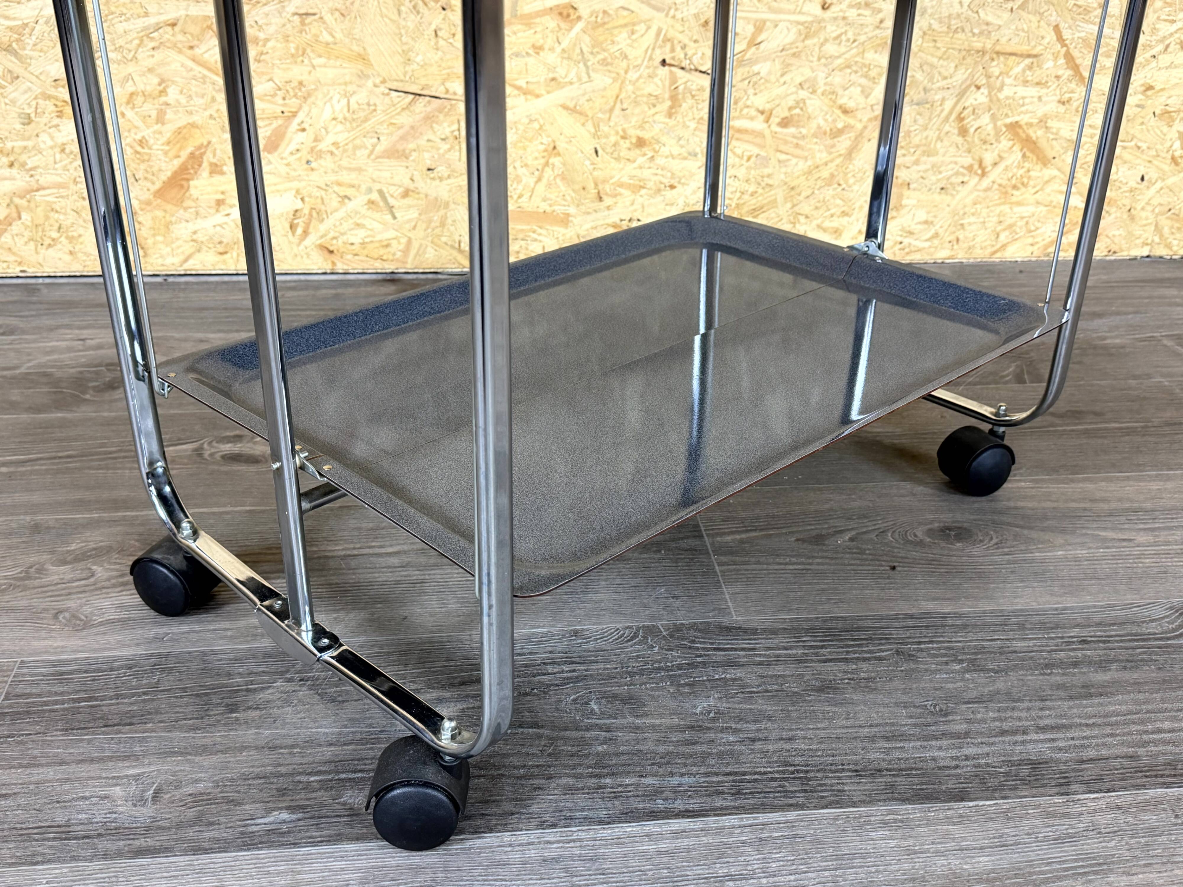 1960s 1970s Serving Cart Dinette Space Age in Metal Plastic
