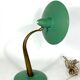 Mid-cenrury Italian Modern brass and green lacquer table lamp from 50s