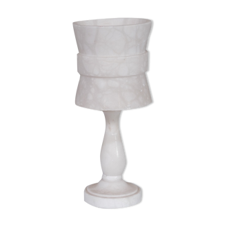 Alabaster french mid-century table lamp