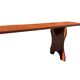 Solid wood bench