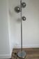 Lampadaire vintage 3 globes chromés — style space age 70's