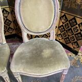 4 chaises médaillons louis xvi 19eme