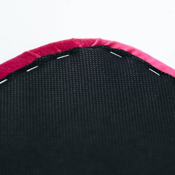 Ensemble de salle à manger vintage chromé avec velours rose, Italie, années 1970