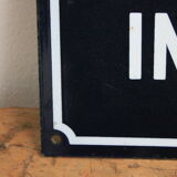 Enamel plate "passage interdit"