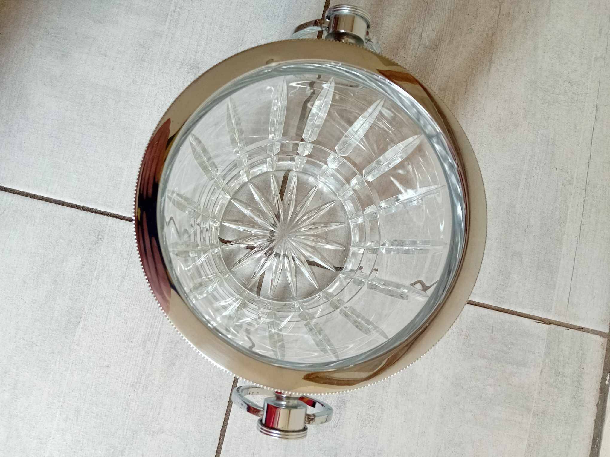 Champagne bucket in crystal 70s