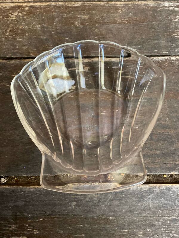 Série 11 Coupelles PYREX Forme Coquille St Jacques Verre Moulé France