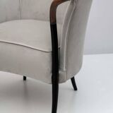 Canapé de conversation italien en velours Giorgetti "Progetti", années 1980