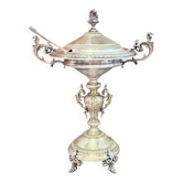 Antique Silver Cup, Swedish Nickel Silver Sugar Sprinkler with Spoon Östberg