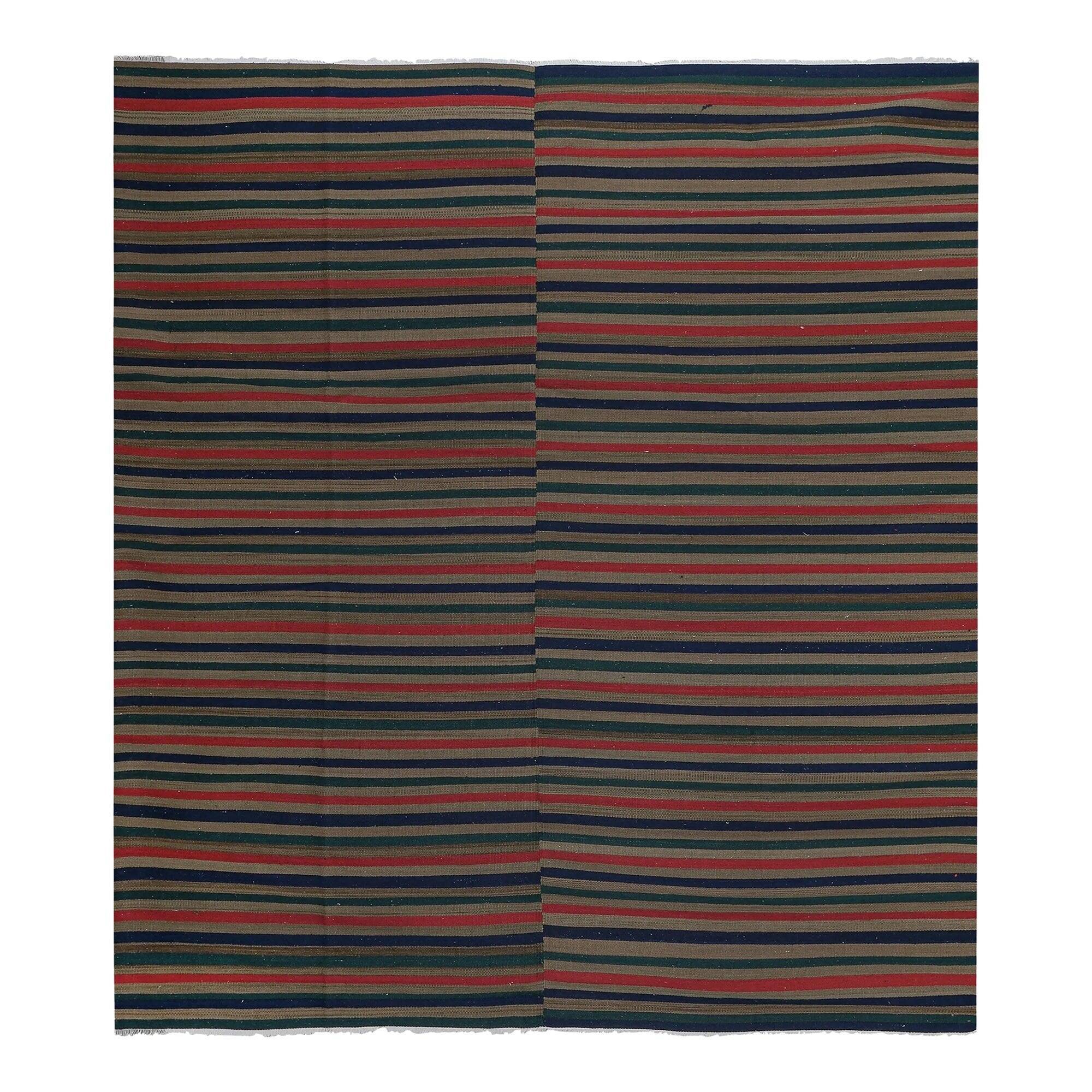 Vintage Turkish kilim, handwoven, 303x343 cm.
