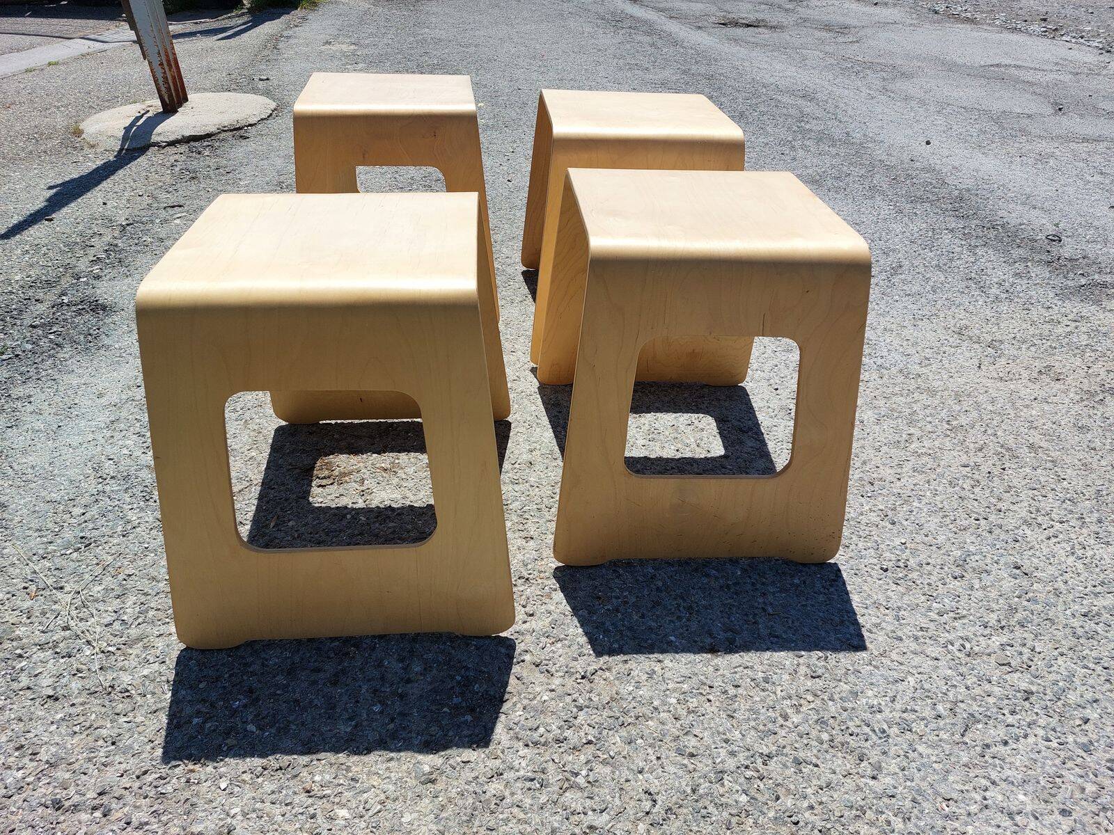 Set of 4 Benjamin stools - by Lisa Norinder for Ikea - 1990s/2000s