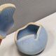 Sugar bowl/Lidded jar in ceramic, Danish from the 1980s-90s.