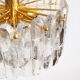 Murano glass and brass 'Palazzo' chandelier by Kalmar