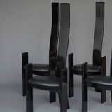 Chaises Golem Mid-Century par Vico Magistretti pour Poggi, 1970s, Set de 4