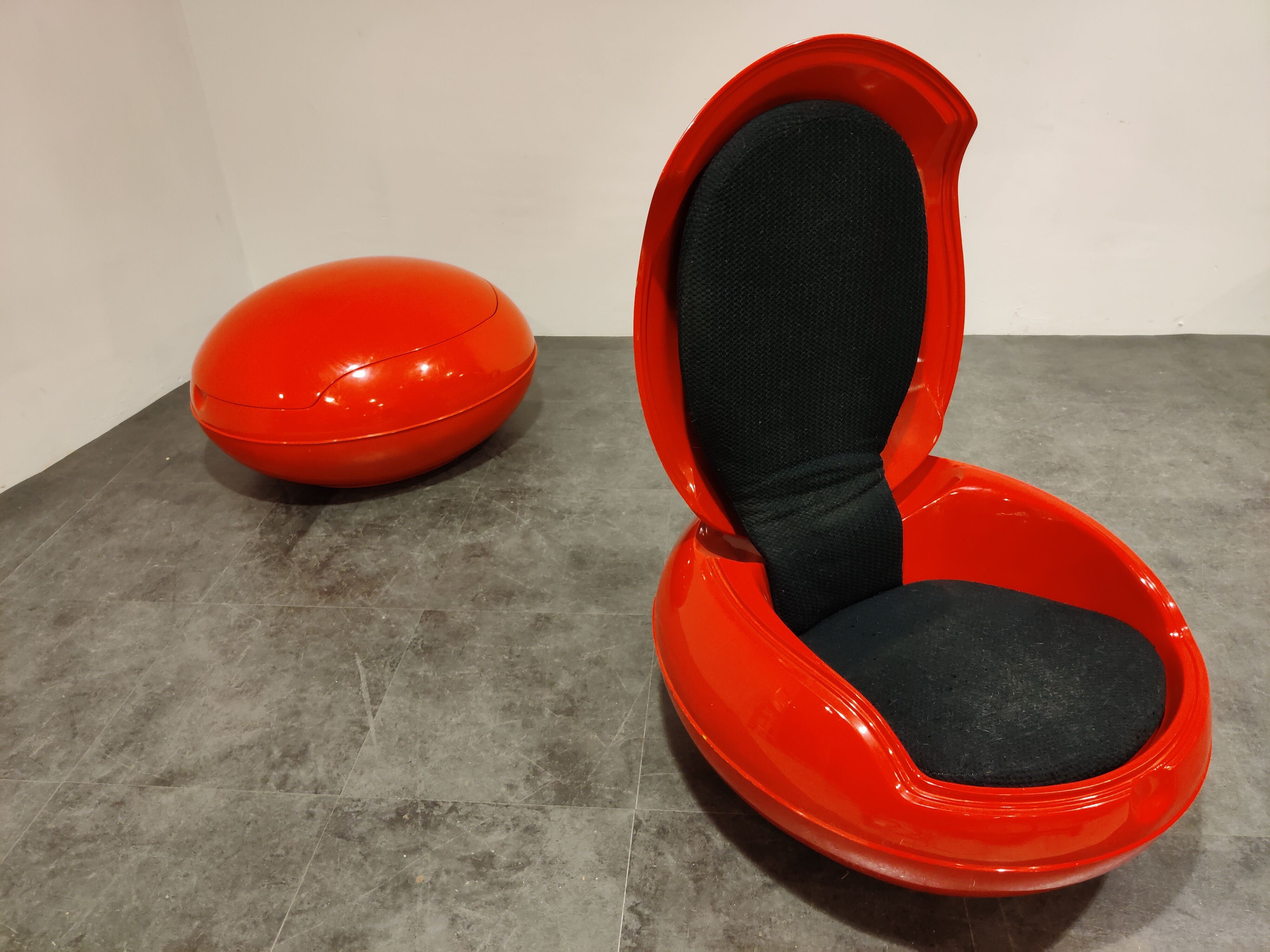 Peter Ghyczy egg chair set, 1960s
