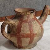 Poterie traditionnelle kabyle / berbère en terre cuite ornée de motifs (4)