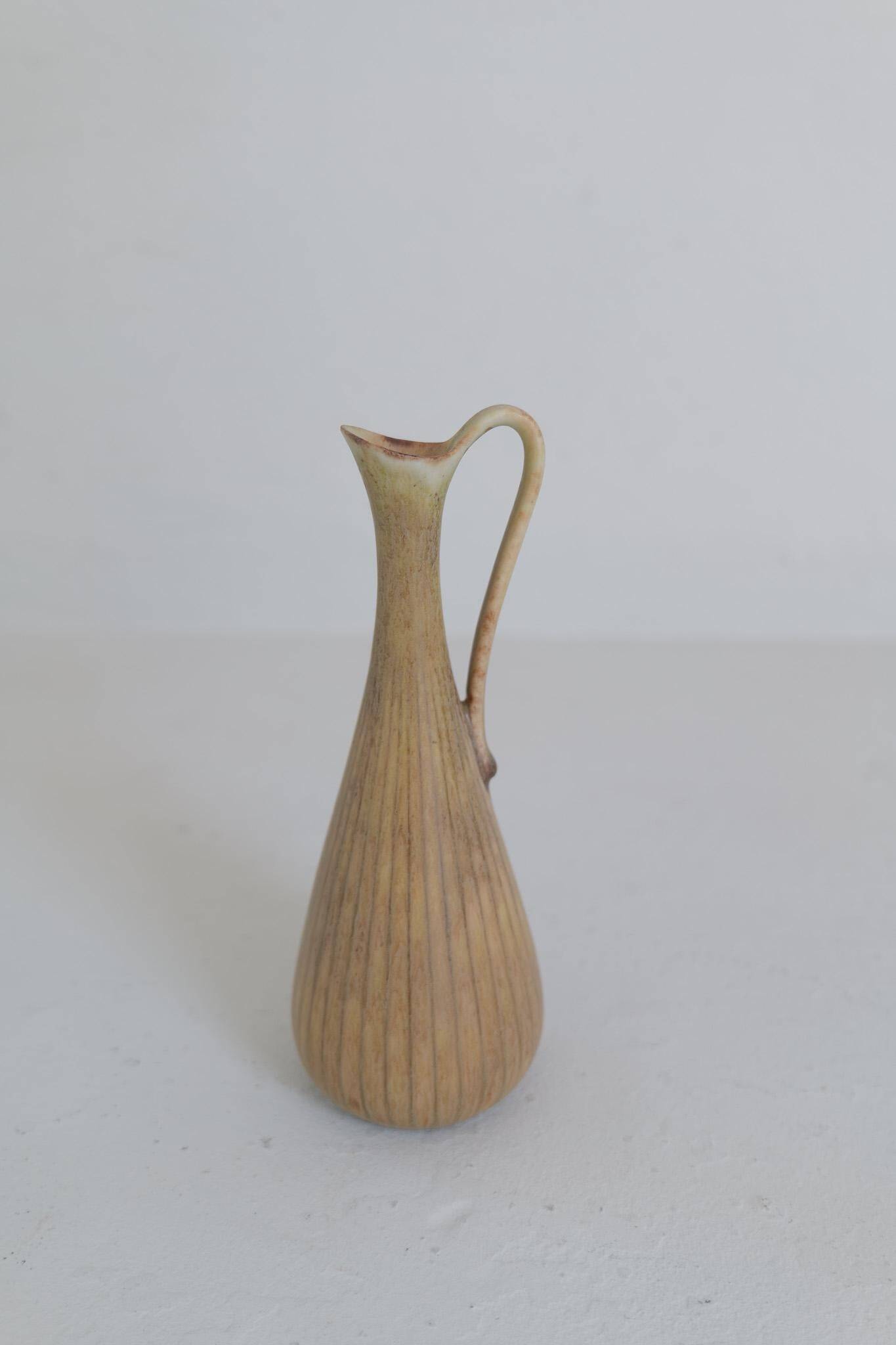 Collection of 3 ceramic vases by Gunnar Nylund Rörstrand Sweden, 1950s.
