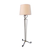 Lamppost twisted wrought iron and brass vintage