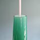 Turquoise Murano glass XXL suspension, Alessandro Pianon, 1960