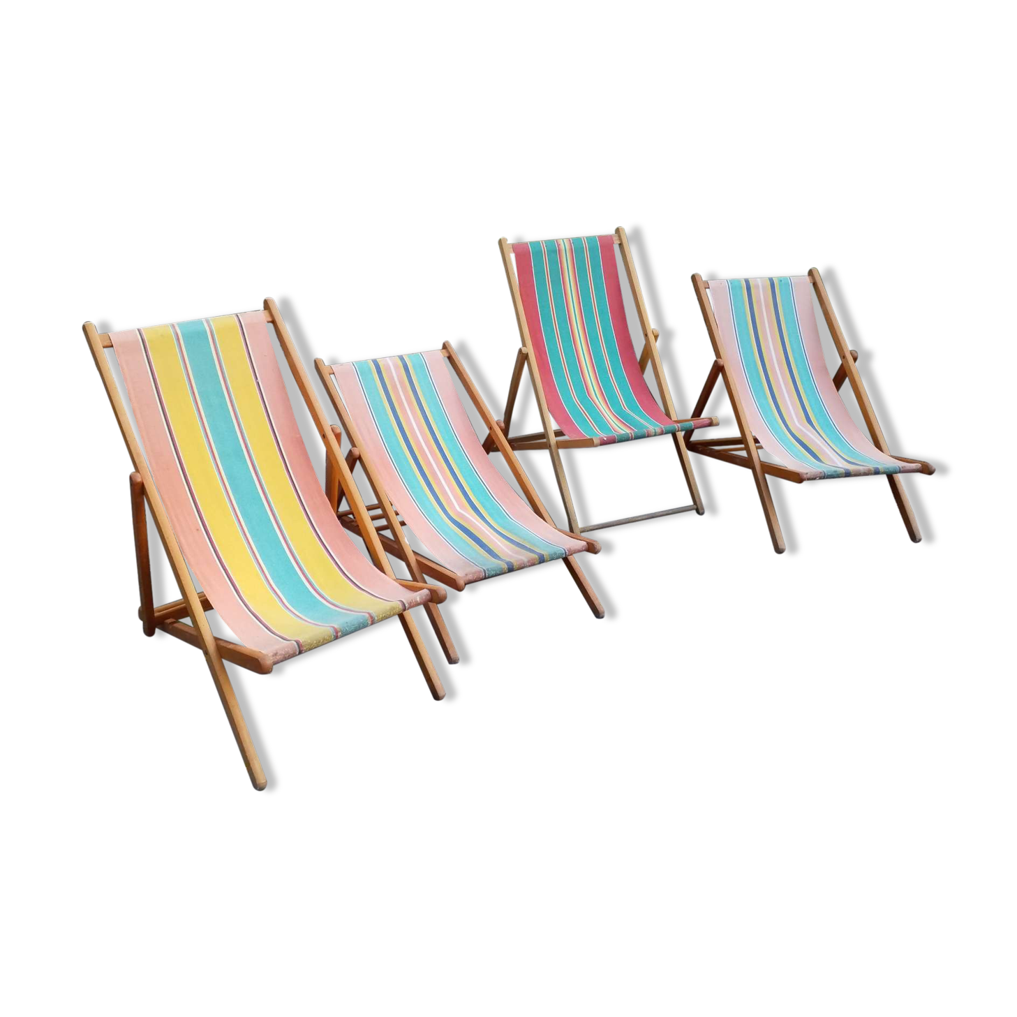 Set of 4 sunbeds