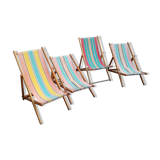 Set of 4 sunbeds