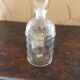 Old Guerlain perfume bottle engraved glass bees