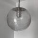 Suspension verre bullé années 70