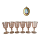6 Rosaline wine glasses