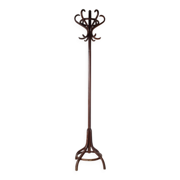 Porte-manteau ancien en bois courbé esprit Thonet 1875