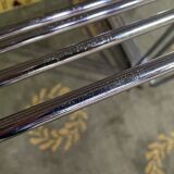 8 1970 chairs in chromed metal "made an Italy" restored