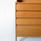 Scandinavian oak bookcase cabinet