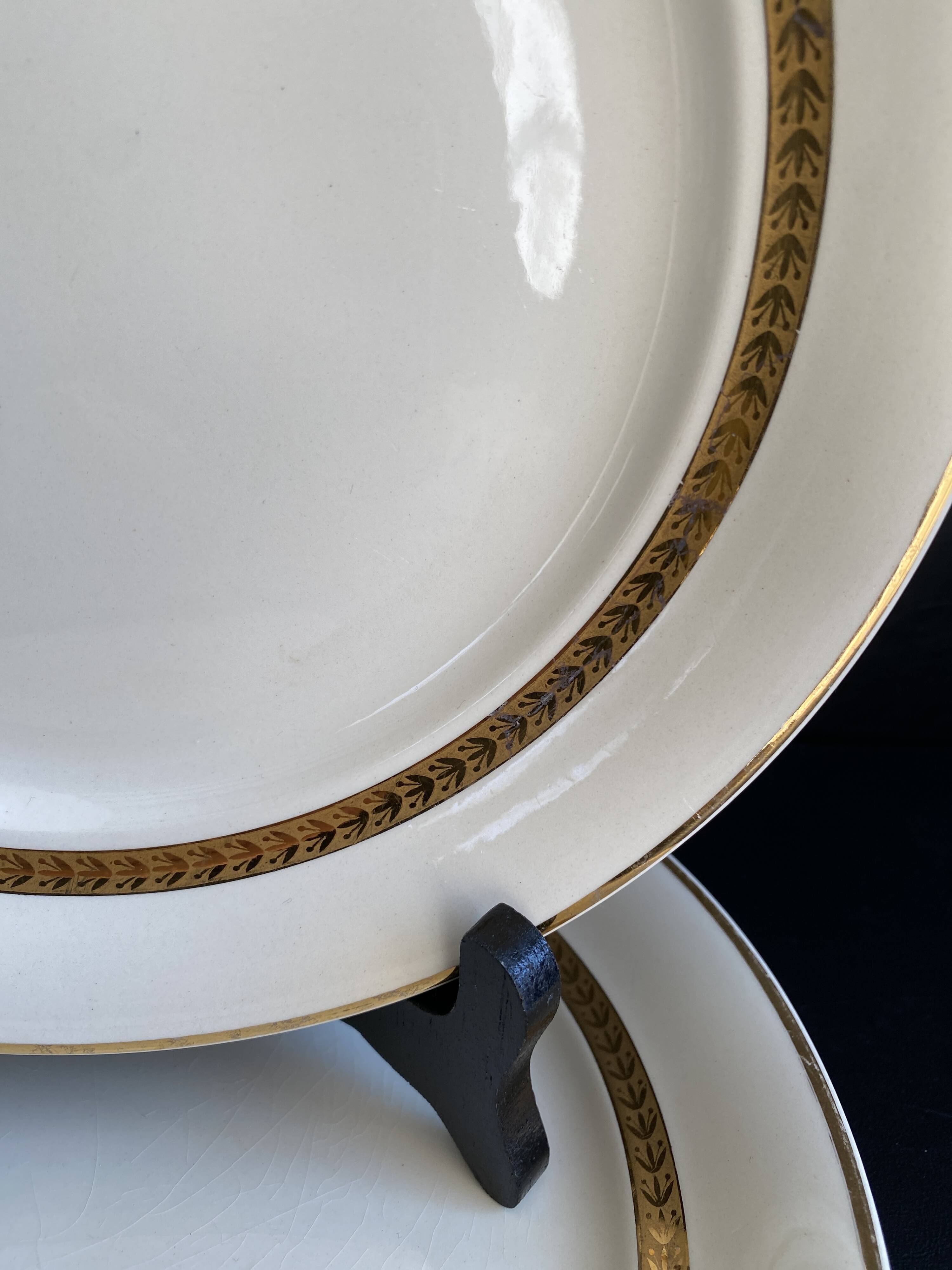 2 Vintage Plates Villeroy & Boch Mettlach - Economic Union France-Sarr