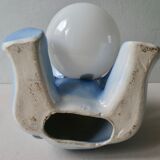 Teddy lamp in ceramic and opaline, 70s