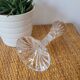 Crystal candlestick with golden rim