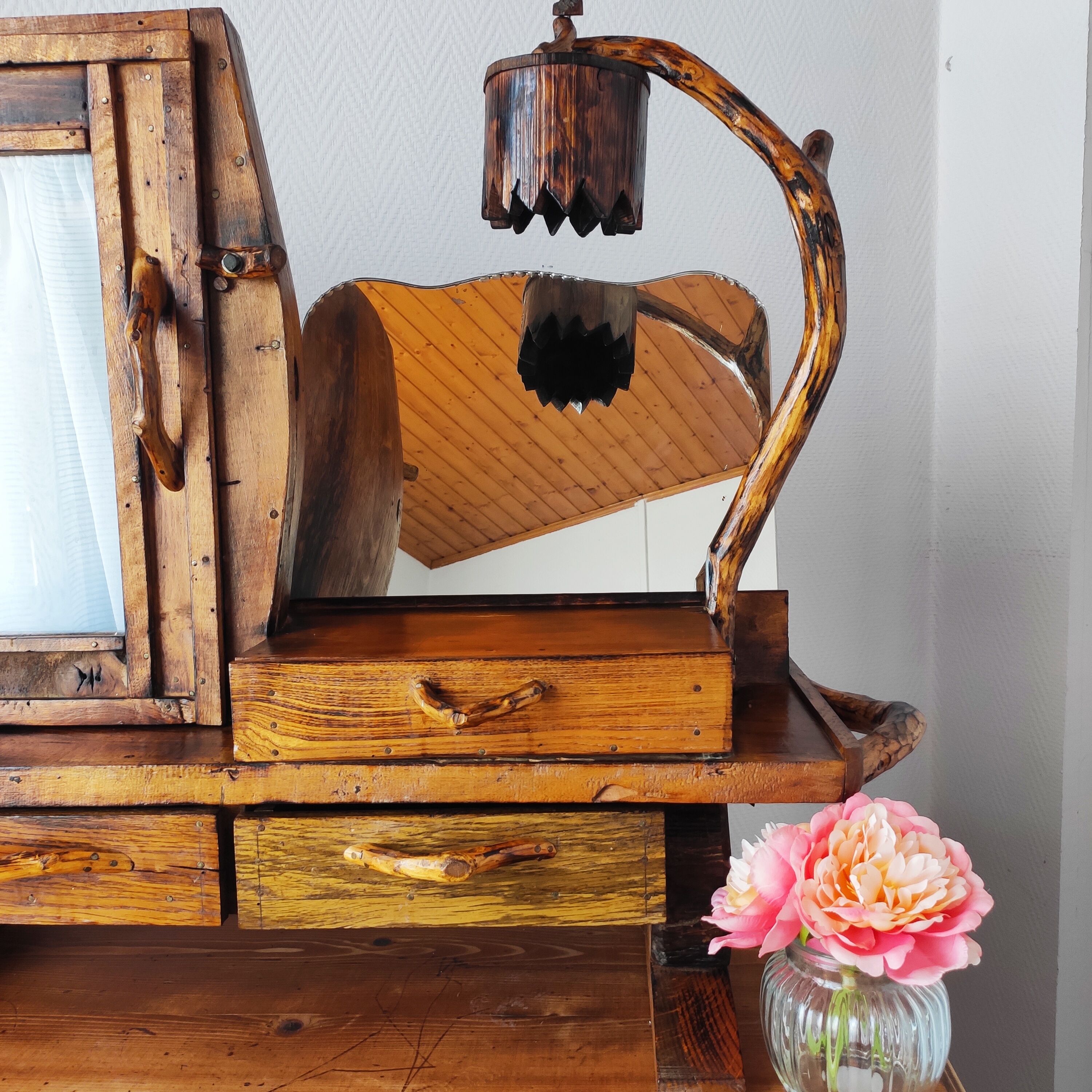 Vintage brutalist dressing table 1950/60