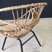 Mid-Century Modern Bamboo Lounge Chair, France, 1950s