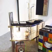 Steel console made in Italy, 1970s