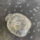 5 vintage transparent molded glass pineapple cups