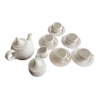 Pierre Motton glazed clay tea set for Gien