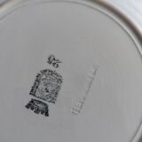 Set of 6 polychrome ironstone dessert plates