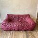 Hans Hopfer "Informel" model sofa, in burgundy leather