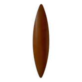 Vintage XL wall light, thermoformed wood, France 1980