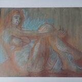 Michel Moskovchenko pastel painting Female Nude