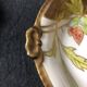 Five Antique Limoges Porcelain Berry Plates: Hand-Painted Gilbert, Gilded