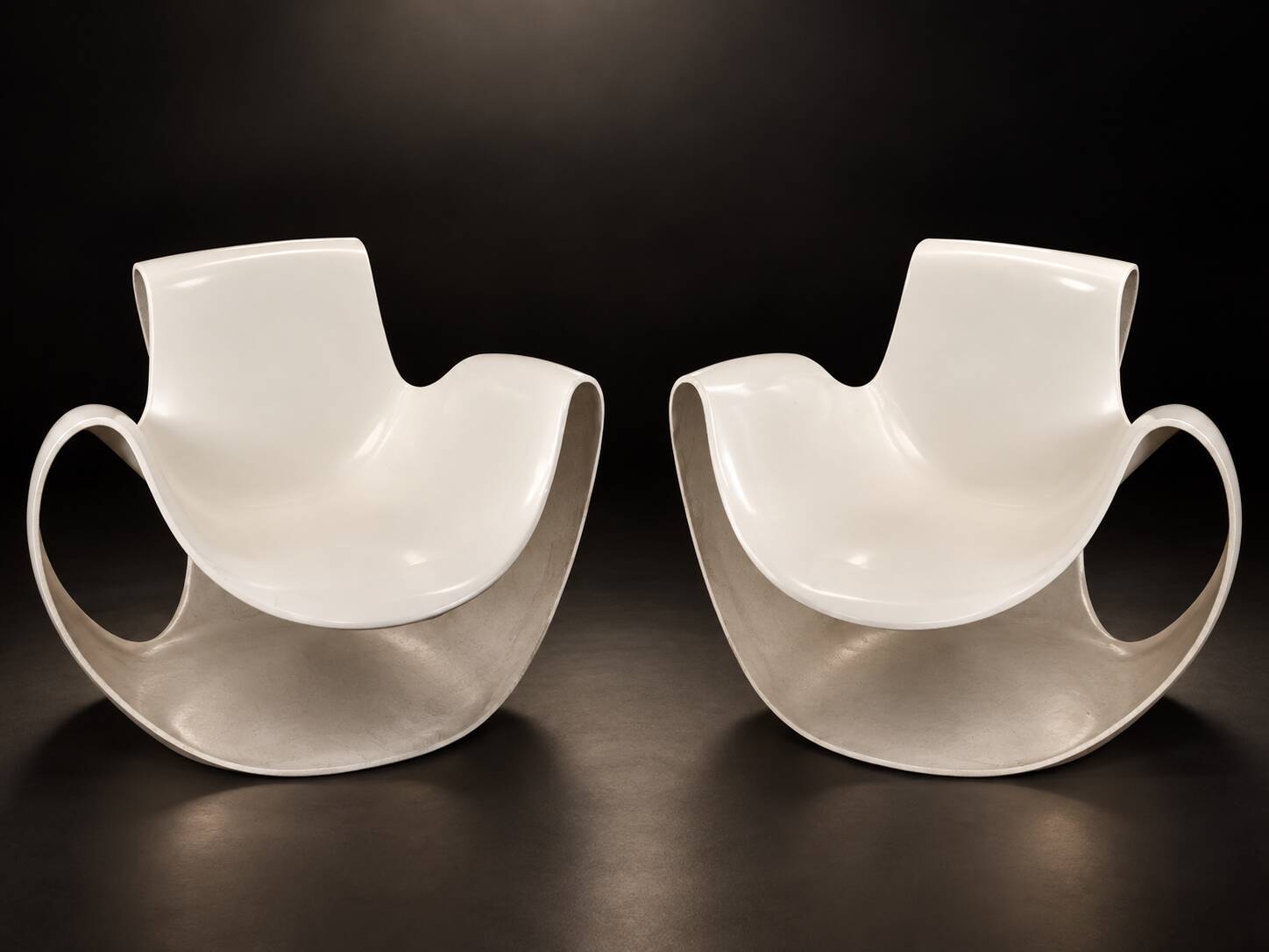 Pair of albatros armchairs - danielle quarante